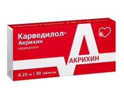 Карведилол-Акрихин табл. 6.25 мг 30 шт.