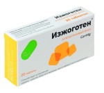 Изжоготен, Life Pharm (Лайф Фарм) таблетки 20 шт БАД к пище без сахара (карбонат Ca 340 мг + карбонат Mg 80 мг) апельсиновый вкус