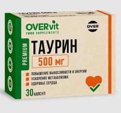 Таурин OVERvit БАД 30 шт. капс.