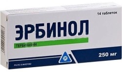 Эрбинол табл. 250 мг 14 шт.