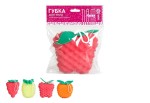Губка для тела, Tiamo (Тиамо) арт. 13464 4Плей фрукты с волной объемная 3D