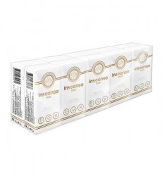 Платочки бумажные Inseense трехслойные без аромата 10 шт.