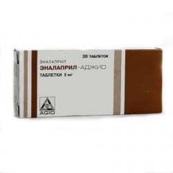 Эналаприл-Аджио табл. 5 мг 20 шт.